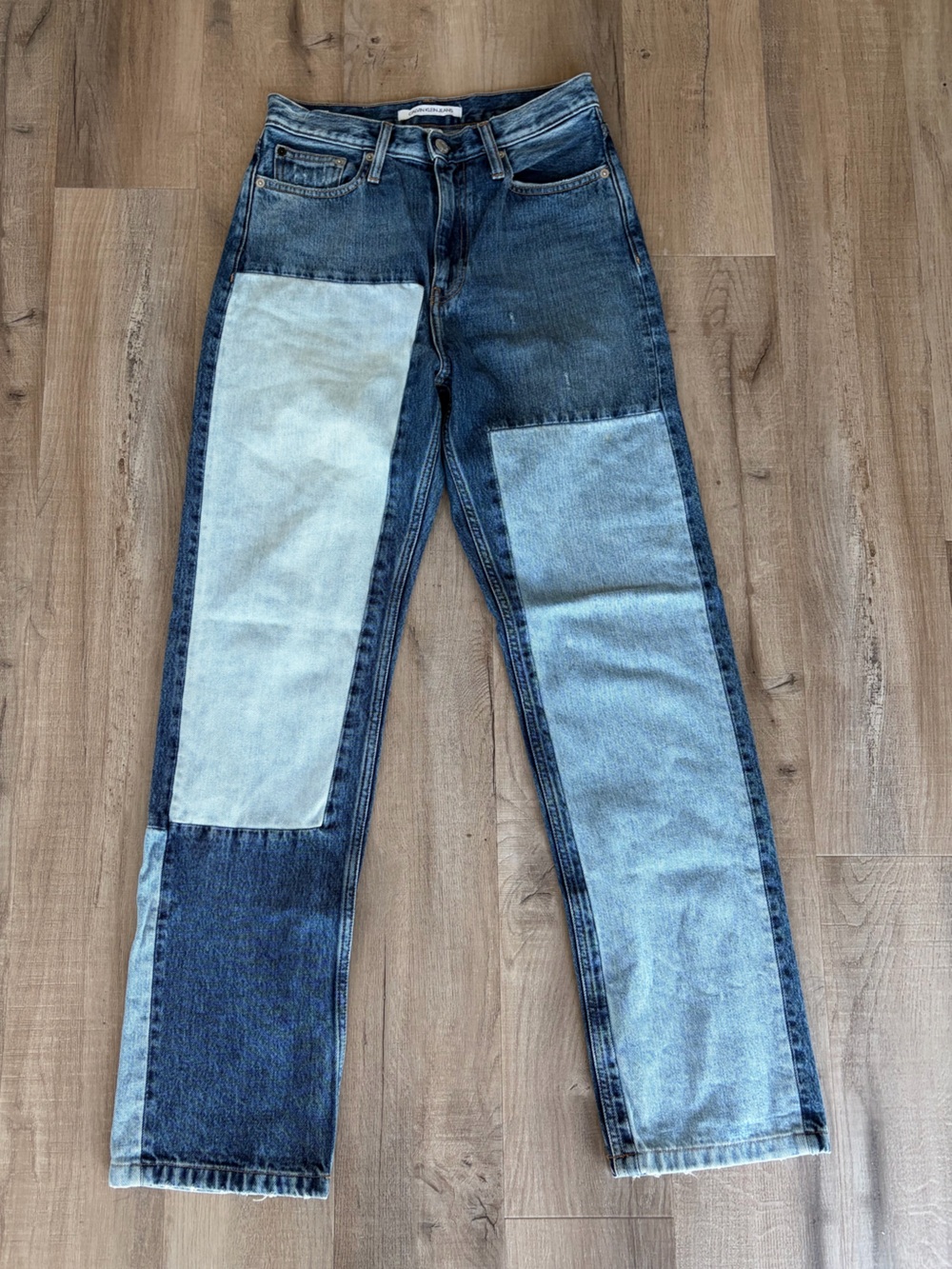 Calvin Klein Jeans Two-Tone Patchwork - Dark Blue & Light Blue (27)